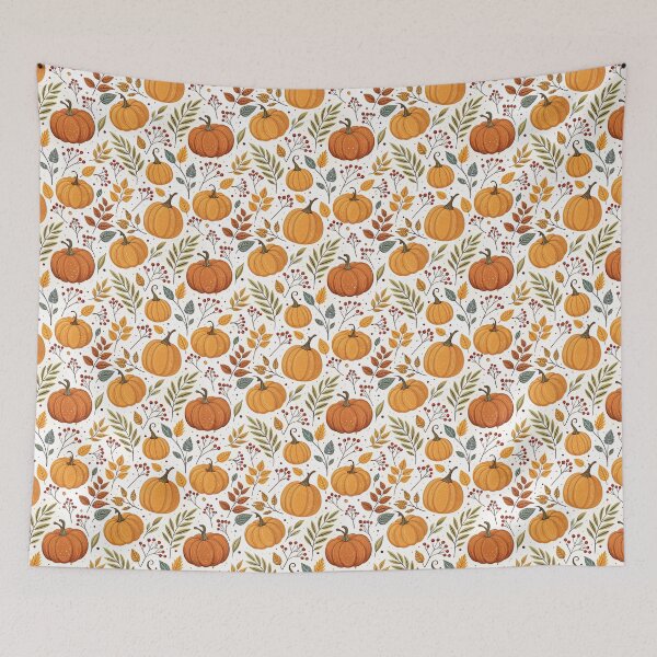 Item preview, Nordic Harvest Pumpkins & Berries | Cozy Autumn Folk designed and sold by Shuga-Design.