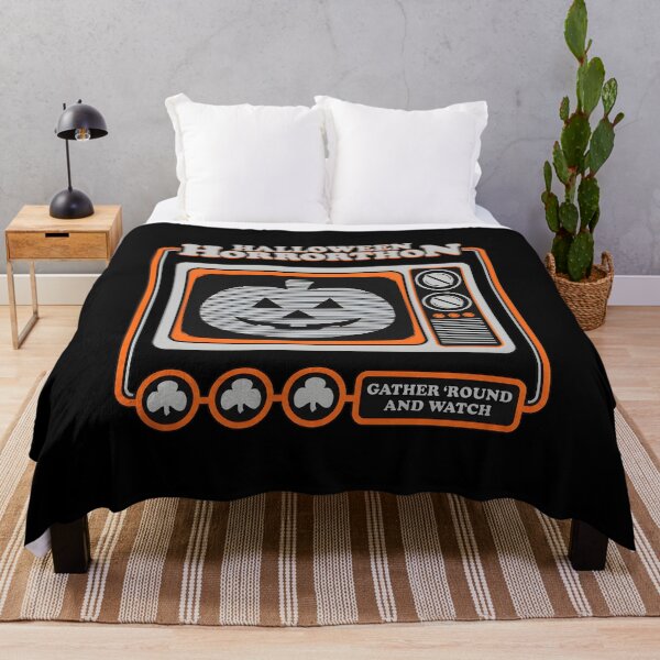Item preview, Halloween Horrorthon Retro TV Jack-o-lantern designed and sold by SoyLamderma.