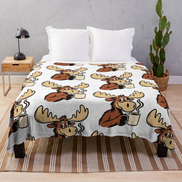 Item preview, Funny Retro Moose Coffee Lover designed and sold by ChunkByChunk.