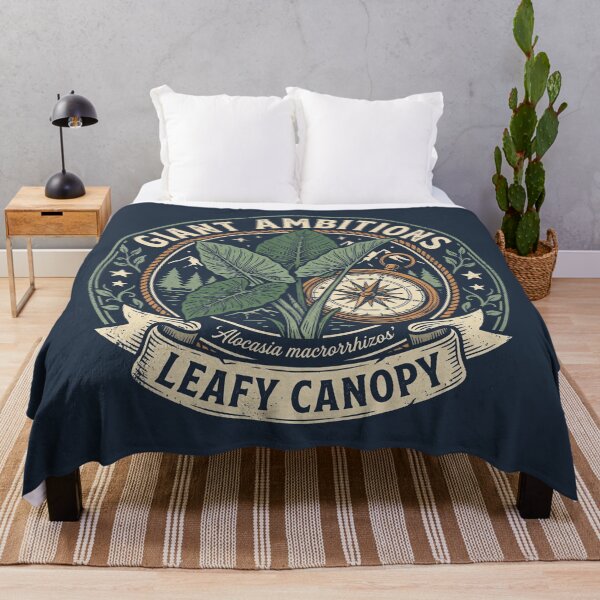 Item preview, Giant Ambitions Leafy Canopy Alocasia Compass Badge designed and sold by EdvvinStudios.