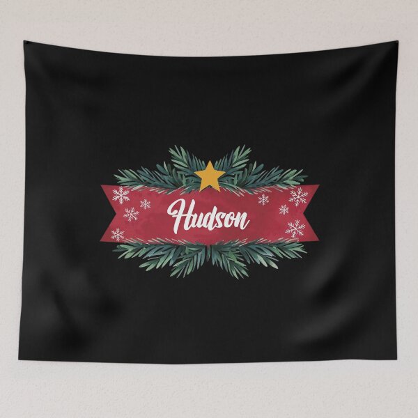Item preview, Hudson Personalized Custom Christmas Name - Cool & Funny Design for Men and Boys designed and sold by Watsonarts.