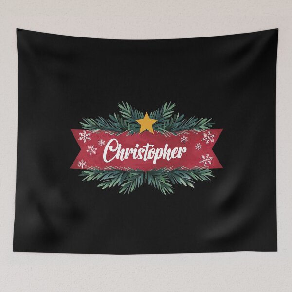 Item preview, Christopher Personalized Custom Christmas Name - Cool & Funny Design for Men and Boys designed and sold by Watsonarts.