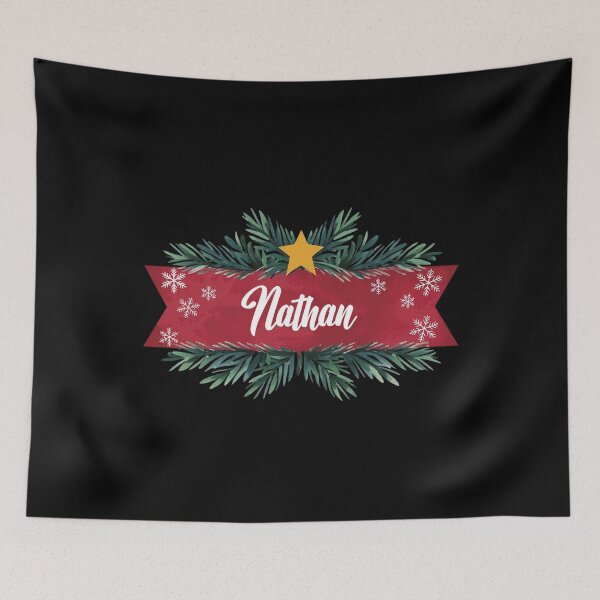 Item preview, Nathan Personalized Custom Christmas Name - Cool & Funny Design for Men and Boys designed and sold by Watsonarts.
