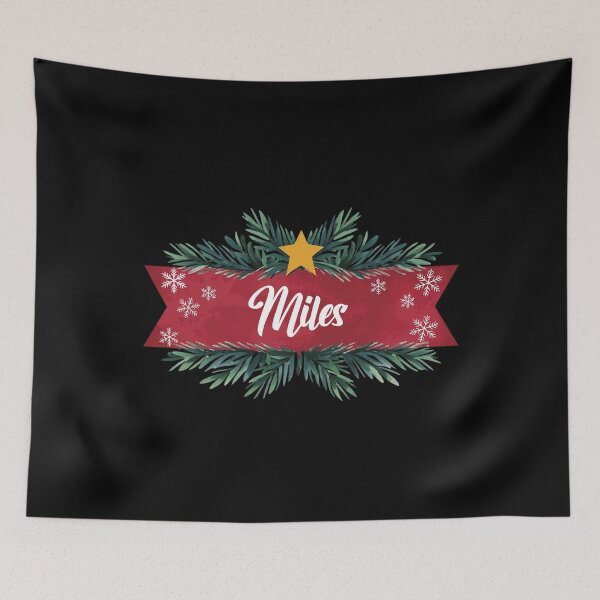 Item preview, Miles Personalized Custom Christmas Name - Cool & Funny Design for Men and Boys designed and sold by Watsonarts.