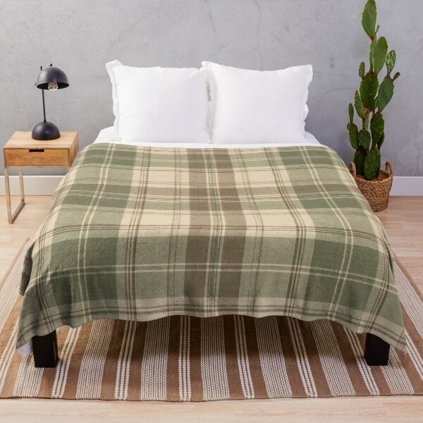 Item preview, Sage Green Vintage Plaid Check Pattern designed and sold by LenNo9881.
