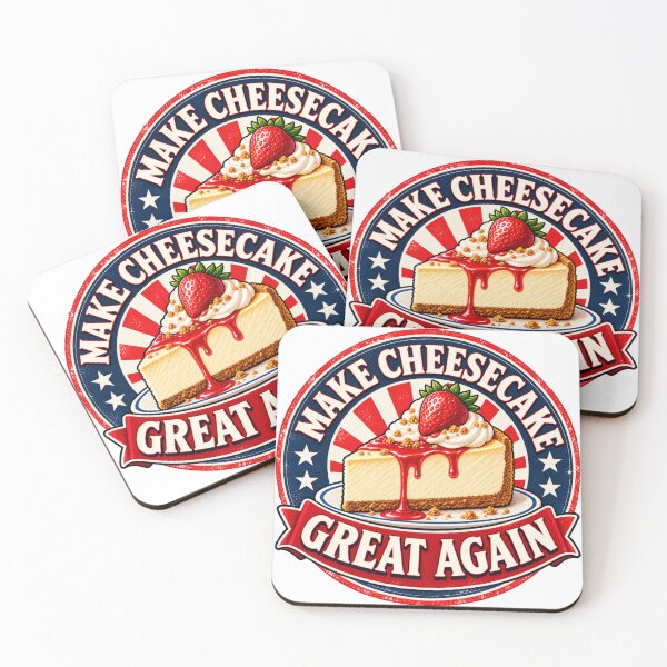 Item preview, Make Cheesecake Great Again – Funny Vintage Cheesecake Political Parody designed and sold by Pop, Culture and Stuff.