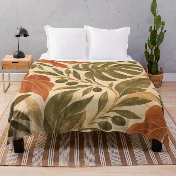 Item preview, Terracotta Tropical Monstera Leaves designed and sold by LenNo9881.