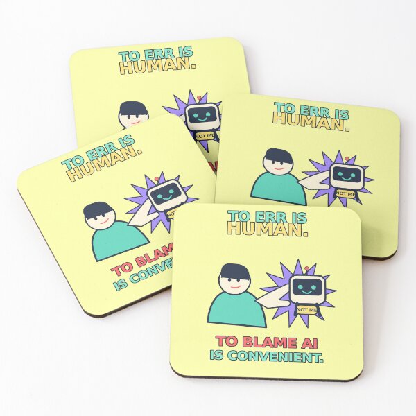 Item preview, To Err Is Human To Blame AI Is Convenient - Funny Tech Humor designed and sold by Ink and Wink.