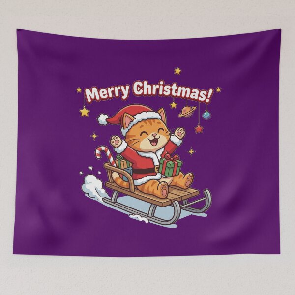 Item preview, Merry Christmas sled  cat 1 designed and sold by Warih.