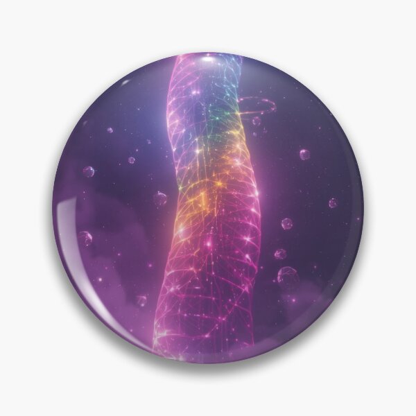 Item preview, Glowing Rainbow Spiral Tower In Deep Space designed and sold by monkeybusiness.pt.