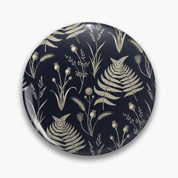 Item preview, Golden Ferns on Midnight Navy designed and sold by LenNo9881.