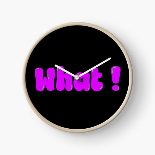 Item preview, WHAT! Funny Reaction Typography Pop Art designed and sold by Detroja Typography.