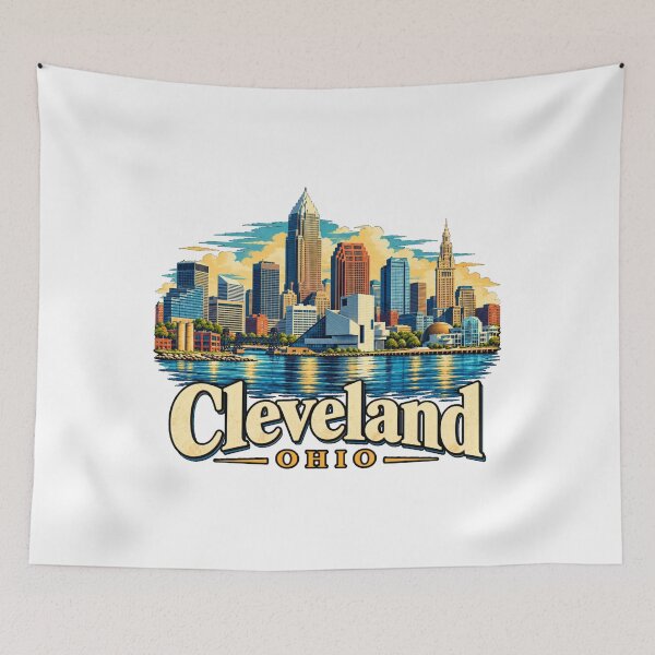 Item preview, Vintage Cleveland Ohio Travel Souvenir Landmark Gift designed and sold by MichaeIRellov.