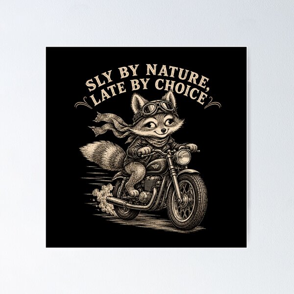 Item preview, Sly by Nature, Late by Choice – Vintage Fox Motorcycle designed and sold by MJO80.
