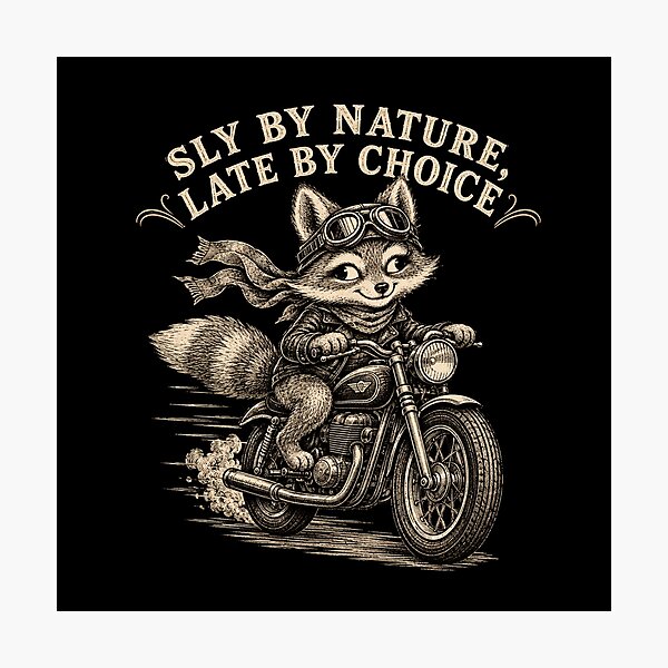 Item preview, Sly by Nature, Late by Choice – Vintage Fox Motorcycle designed and sold by MJO80.