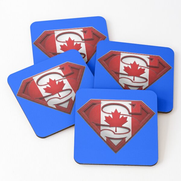 Item preview, Superman Canadian Flag logo design designed and sold by Mad Apparel.