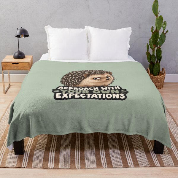 Item preview, Funny Hedgehog Approach With Your Own Expectations designed and sold by QuietNovaShop.