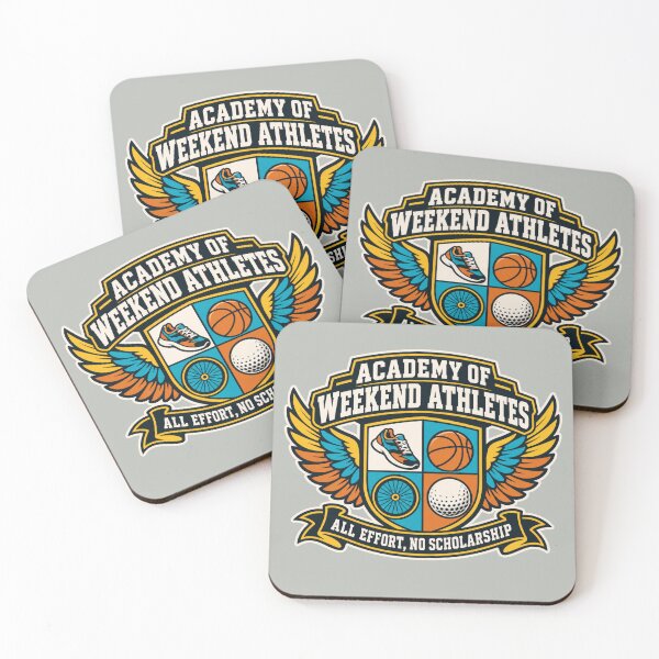 Item preview, Funny Weekend Athlete Academy Sports Badge designed and sold by BROHLine Studio.