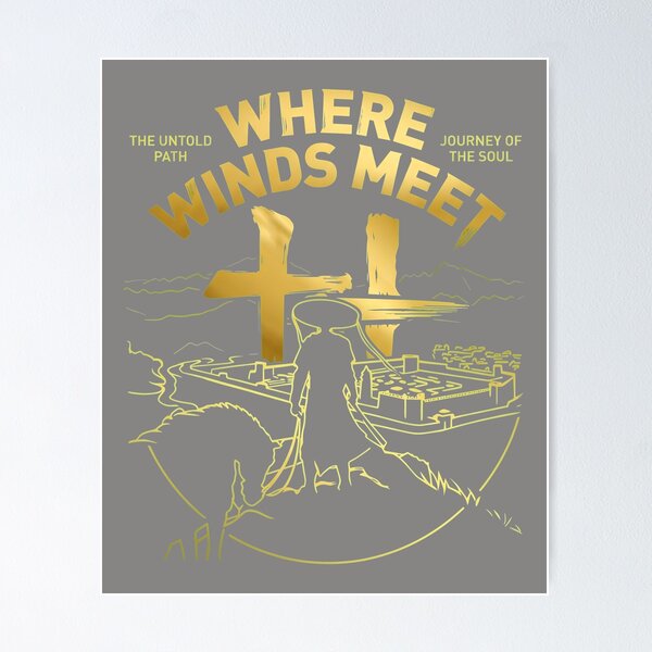 Item preview, Where Winds Meet Epic Gold Outline T-Shirt-64 designed and sold by HeidrunFreun.