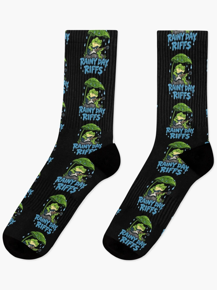 Thumbnail 1 of 5, Socks, Rainy day Riffs designed and sold by JamesSpring.