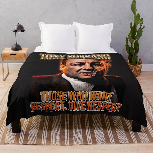 Item preview, Tony Soprano Respect Mob Boss Cigar Quote designed and sold by Enea Kelo.
