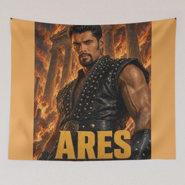 Item preview, Ares The God of War - Retro Fantasy Epic Poster Art designed and sold by ElvisVintagePosters.