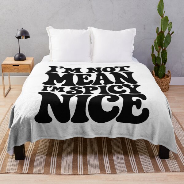Item preview, Men's I'm Not Mean Spicy Nice Funny Sarcastic Quote Performance T-Shirt designed and sold by Trendably.