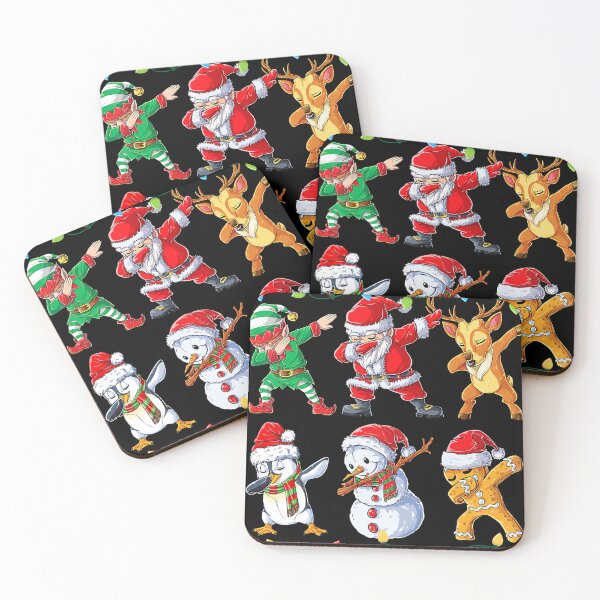 Item preview, Dabbing Santa Elf Friends Funny Christmas Xmas designed and sold by linendaust.