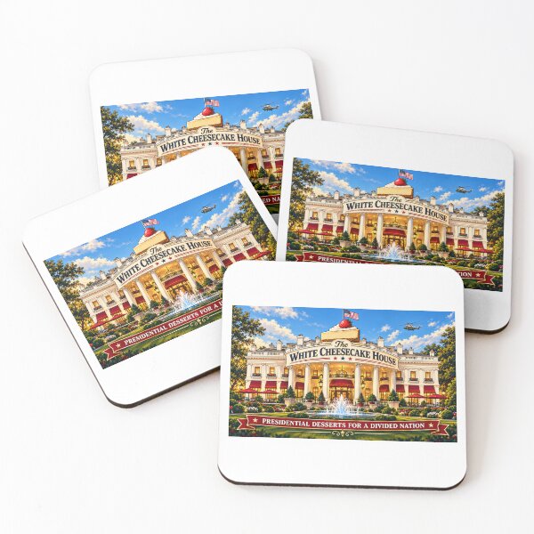 Item preview, The White Cheesecake House – Funny American Dessert Parody designed and sold by Pop, Culture and Stuff.
