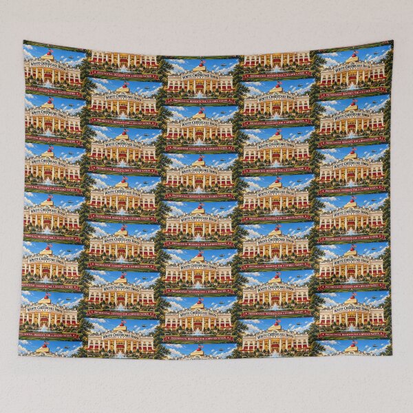 Item preview, The White Cheesecake House – Funny American Dessert Parody designed and sold by Pop, Culture and Stuff.