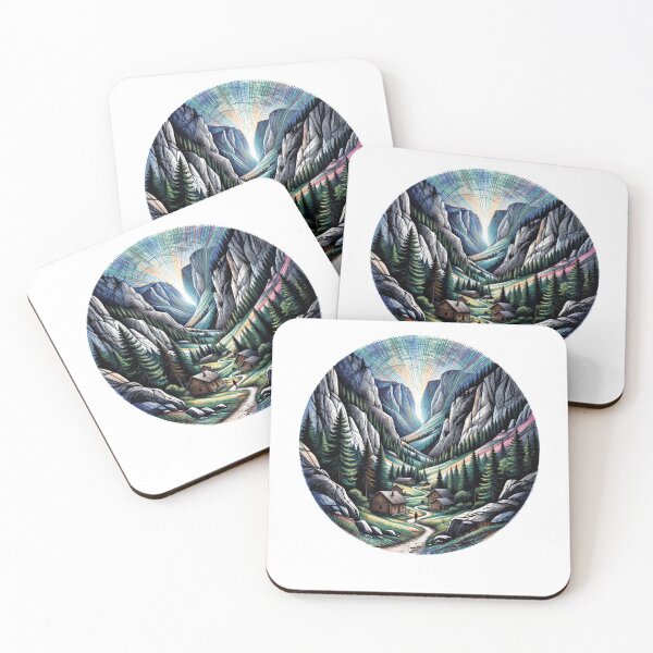 Item preview, Robanov Kot Slovenia Sticker - Alpine Valley Mountain Art Travel Souvenir Gift designed and sold by Imaginarium of Chaos falcon88 .