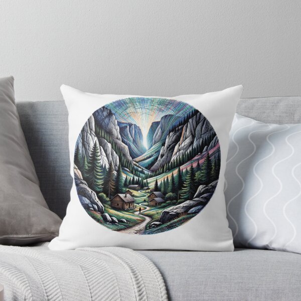 Item preview, Robanov Kot Slovenia Sticker - Alpine Valley Mountain Art Travel Souvenir Gift designed and sold by Imaginarium of Chaos falcon88 .
