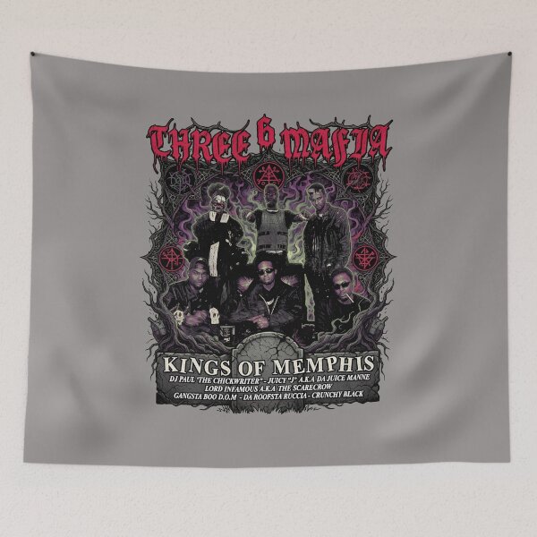 Item preview, Three 6 Mafia Kings of Memphis Retro Shirt-37 designed and sold by DirkKoche.