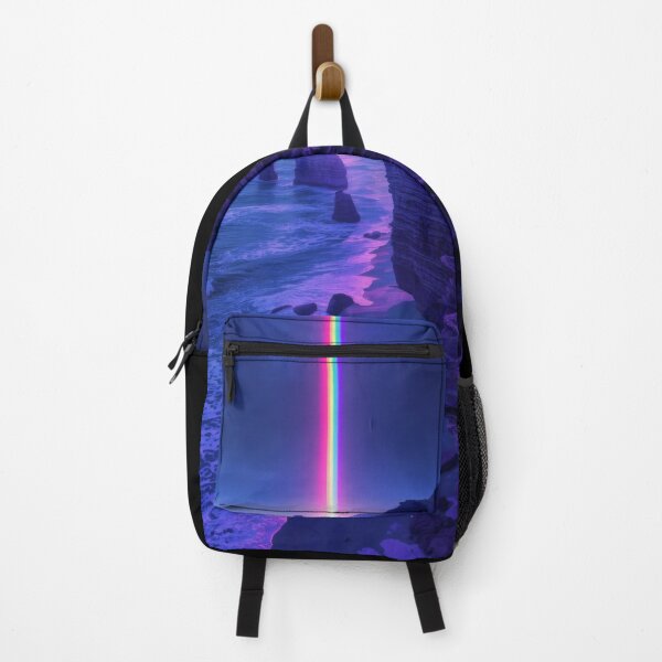 Item preview, Rainbow Beacon Over Purple Ocean Cliffs designed and sold by monkeybusiness.pt.