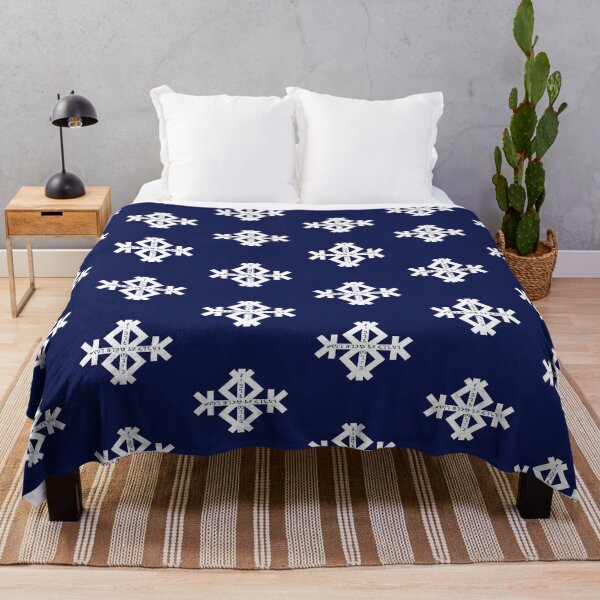 Item preview, Light Blue Geometric Snowflake Symbol designed and sold by gabrielellisw.