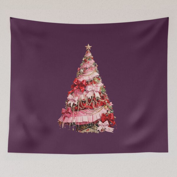 Item preview, Pink Christmas Tree Dressed for the Party designed and sold by icemanphotos.
