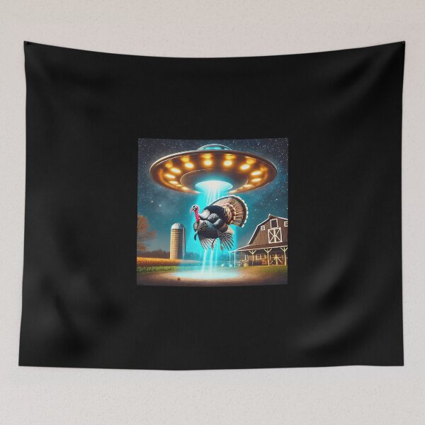 Item preview, Abducted Not Eaten - Funny Thanksgiving Ufo Turkey designed and sold by saljajkpann.