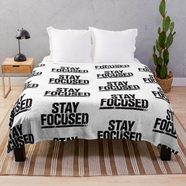 Item preview, Stay Focused Motivational Typography Sticker designed and sold by Surabi-studio.