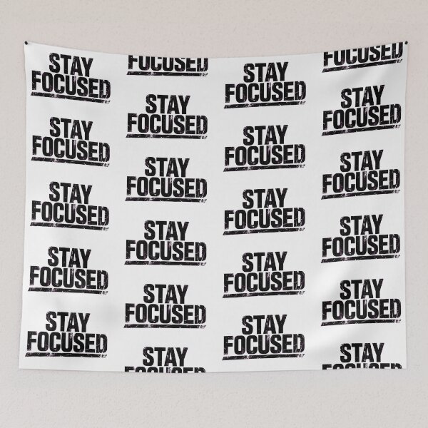 Item preview, Stay Focused Motivational Typography Sticker designed and sold by Surabi-studio.