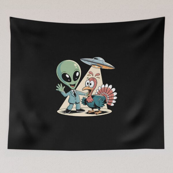 Item preview, Alien Turkey Ufo Selfie - Funny Thanksgiving 2 designed and sold by saljajkpann.