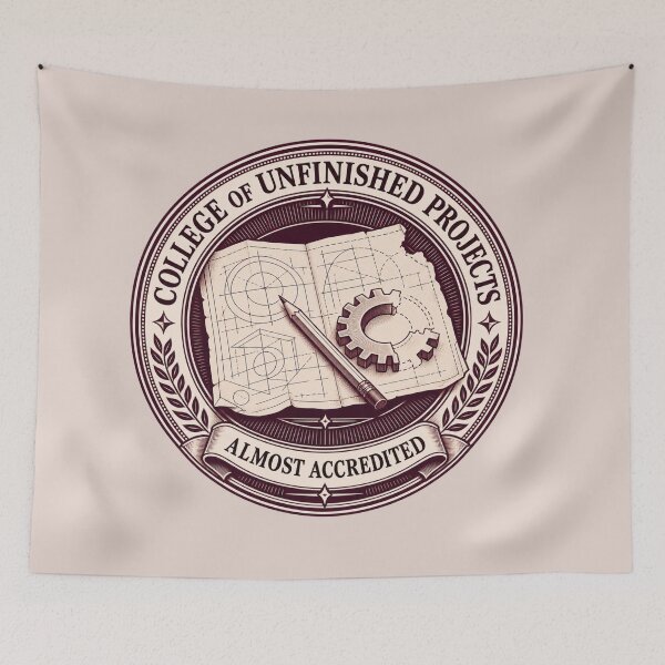 Item preview, Funny Unfinished Projects College Almost Accredited designed and sold by BROHLine Studio.