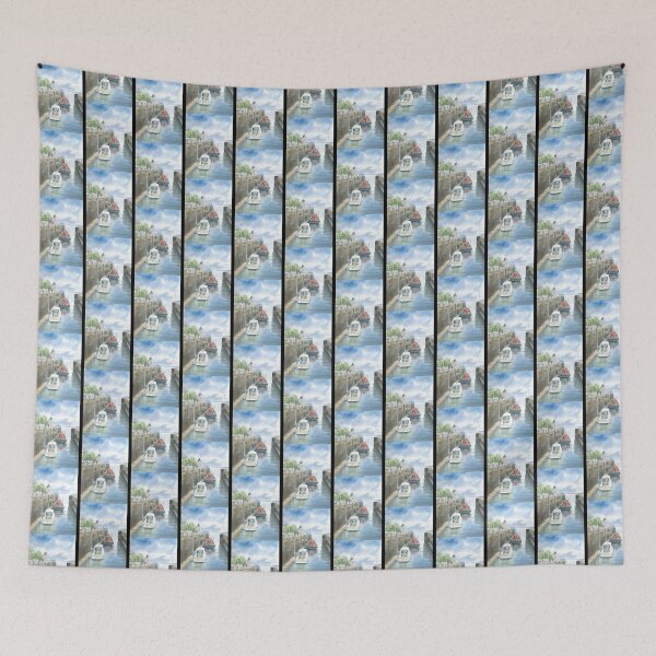 Item preview, Scenic View Leaving Portishead Marina Nautical Landscape Artwork designed and sold by Bahiya.
