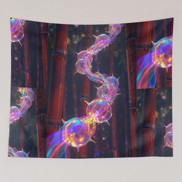 Item preview, Iridescent Crystal Helix In Bamboo Grove designed and sold by monkeybusiness.pt.