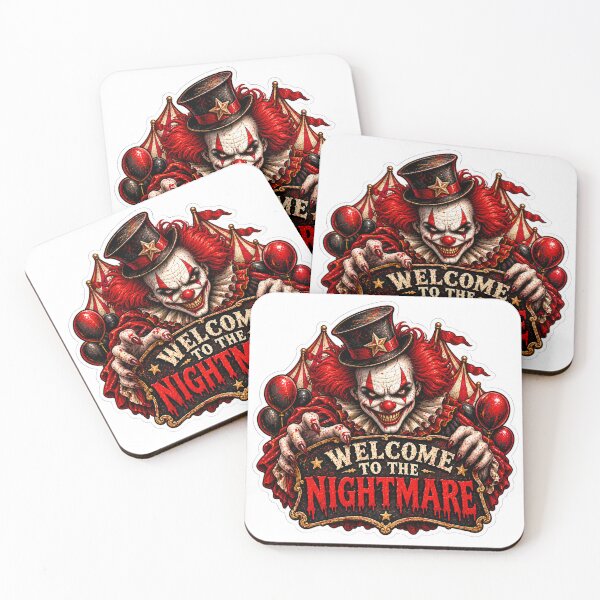 Item preview, Creepy Circus Clown Welcome to the Nightmare designed and sold by manexus.