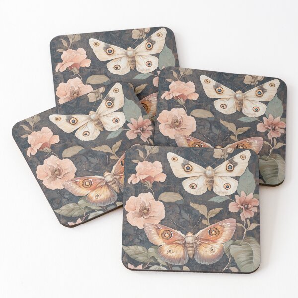 Item preview, Vintage cottagecore floral butterflies painting rusted colors designed and sold by LeAllureVintage.