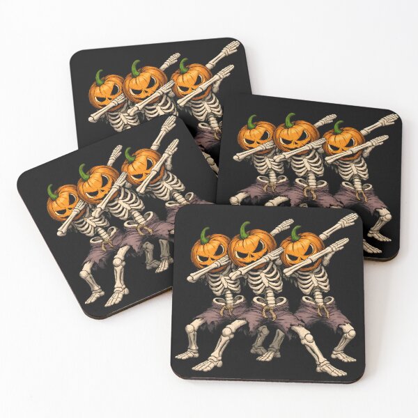 Item preview, Spooky Skeletons Dab Halloween Pumpkins Art designed and sold by SoyLamderma.