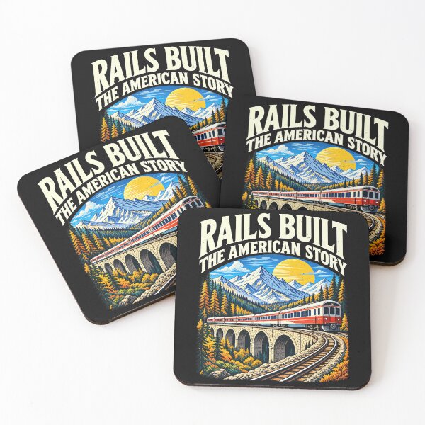 Item preview, Rails Built the railroad American Story: 200 Years of American Railroads designed and sold by elderberry.