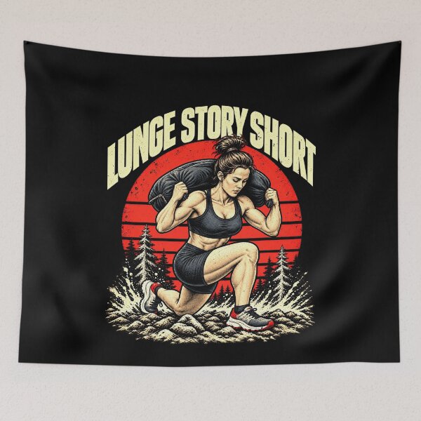 Item preview, A Lunge Story Short for Hybrid Fitness Racing designed and sold by elderberry.