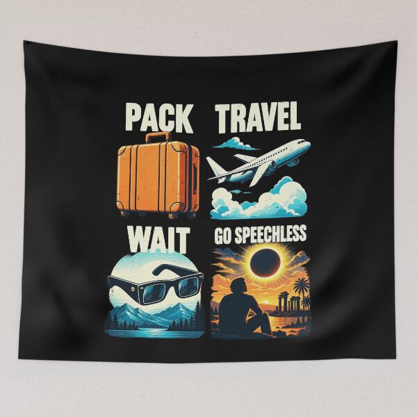 Item preview, August 2 2027 Total Solar Eclipse Wanderlust designed and sold by elderberry.