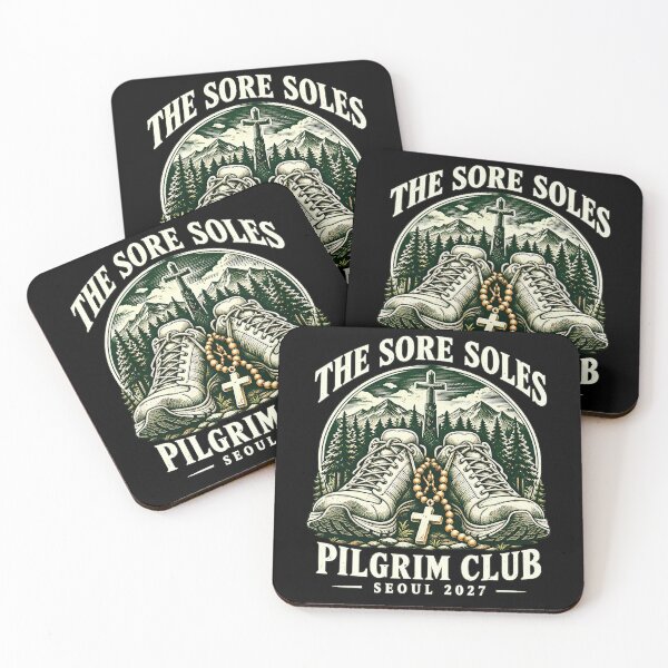 Item preview, Sore Soles Pilgrim Club for World Youth Day Seoul 2027 designed and sold by elderberry.